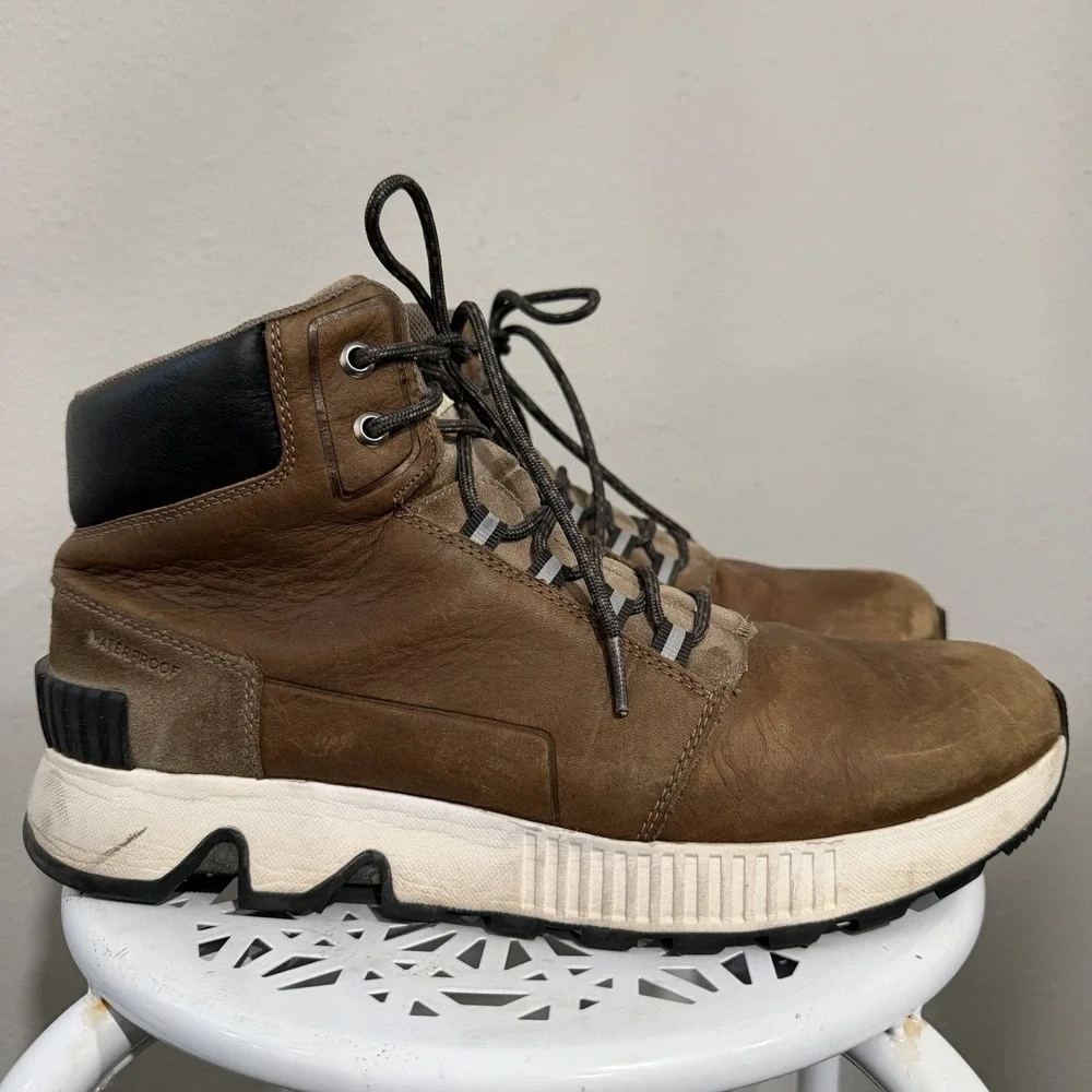 Sorel Mac Hill Mid Mens Size 11 Brown Outdoor Leather Waterproof Boots